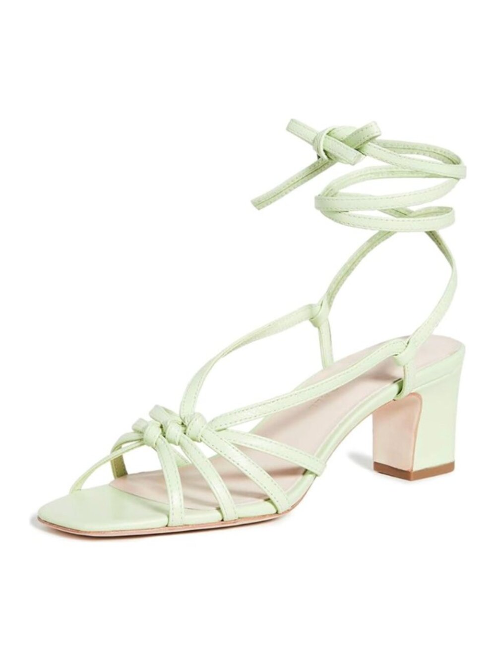 Loeffler Randall | Libby Knotted Wrap Block Heel in Pistachio